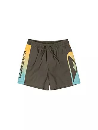 QUIKSILVER | Pantaloncini da bagno da ragazzo Everyday Holmes 14" | olive